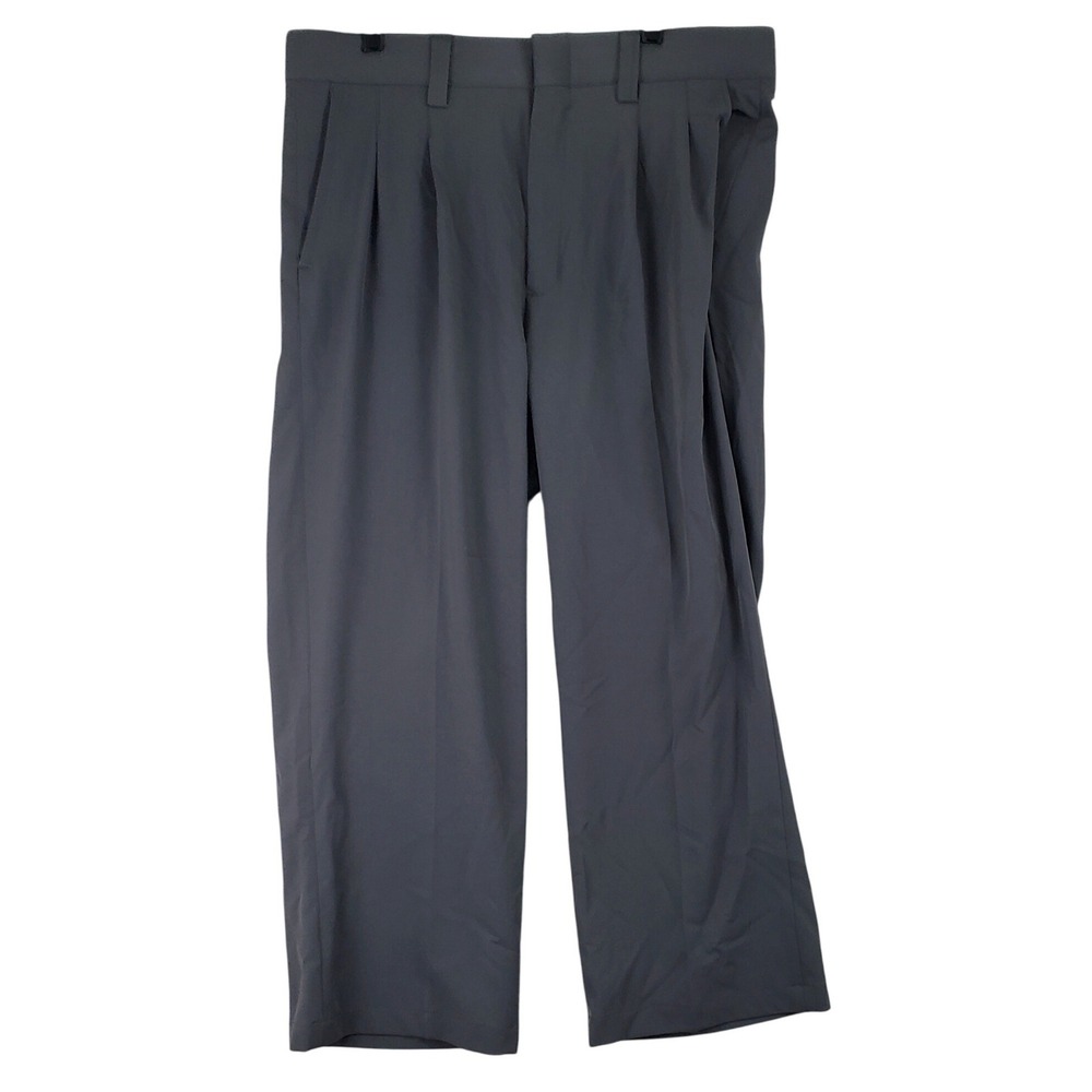 Smitty Pleated Umpire Referee Pants Men 36x27 Gray Stretch Professional Athletic